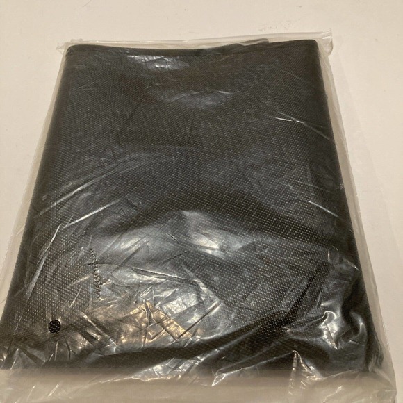 FLASLD Fireproof Fireplace Mat 24×42Inch Black Half Round Hearth Rug Protect - Picture 4 of 5